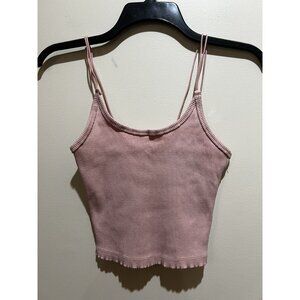 Jolie ~ Spaghetti Strap Crop Top ~ Size Medium ~ Pink